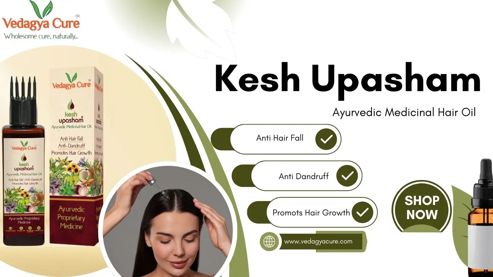 Kesh Upasham Hair Oil Website Final Banner - Ananya Bangla